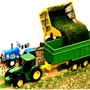 Transport von Biomasse im Feld und auf Straen