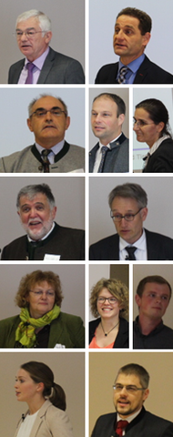 Von oben: Dr. G. Wendl, Dr. G. Dorfner, Dr. B. Haidn, St. Thurner, Dr. J. Macuhov, J. Opperer, J. Simon, Dr. B. Eurich-Menden, M. Jakob, T. Weizenhfer, J. Pfeiffer, Dr. F. Grandl