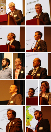 Von oben: Dr. Georg Wendl, Hubert Bittelmyer, Dr. Bernhard Haidn, Dr. Jan Harms, Hr. Karrer jun. & Karl Karrer, Manfred Pusch, Stefan Turner, Susanne Jakschitz-Wild & Michael Simnacher, Dr. Stefan Neser, Florian Ebertseder