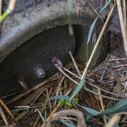 Anstauung von wasserabfhrenden Grben whrend der Sommermonate im Einflussbereich des Beregnungsvereins Schwebheim