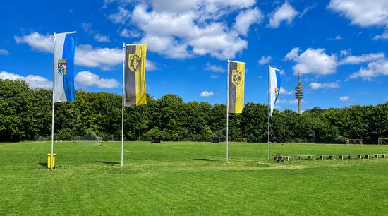 Die Sportanlage Thusnelda-Lang-Brumann-Stra�e ist eine von rund 40 kommunalen Rasensportanlagen, auf denen das neue Bew�sserungskonzept der Landeshauptstadt M�nchen schrittweise umgesetzt wird.
